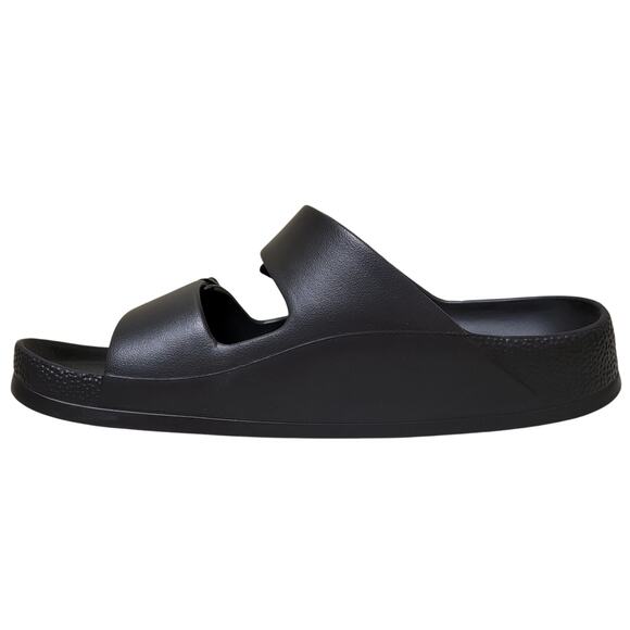 Calvin Klein Jeans Men Zion Wide Strap Footbed Slide Sandals Size US 11M Black main image 4